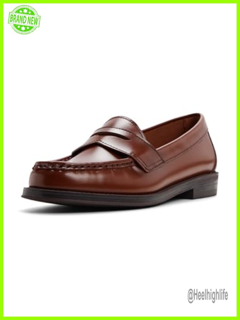Mabel Leather Penny Loafer Flat Slip-On Business Casual